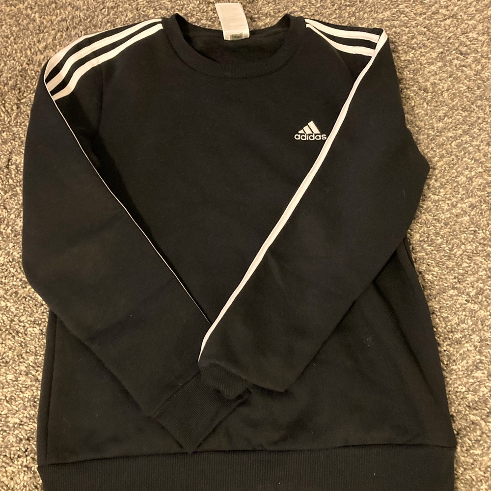 Black addidas crew neck